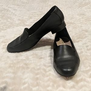 Black Clark's Wide Loafers